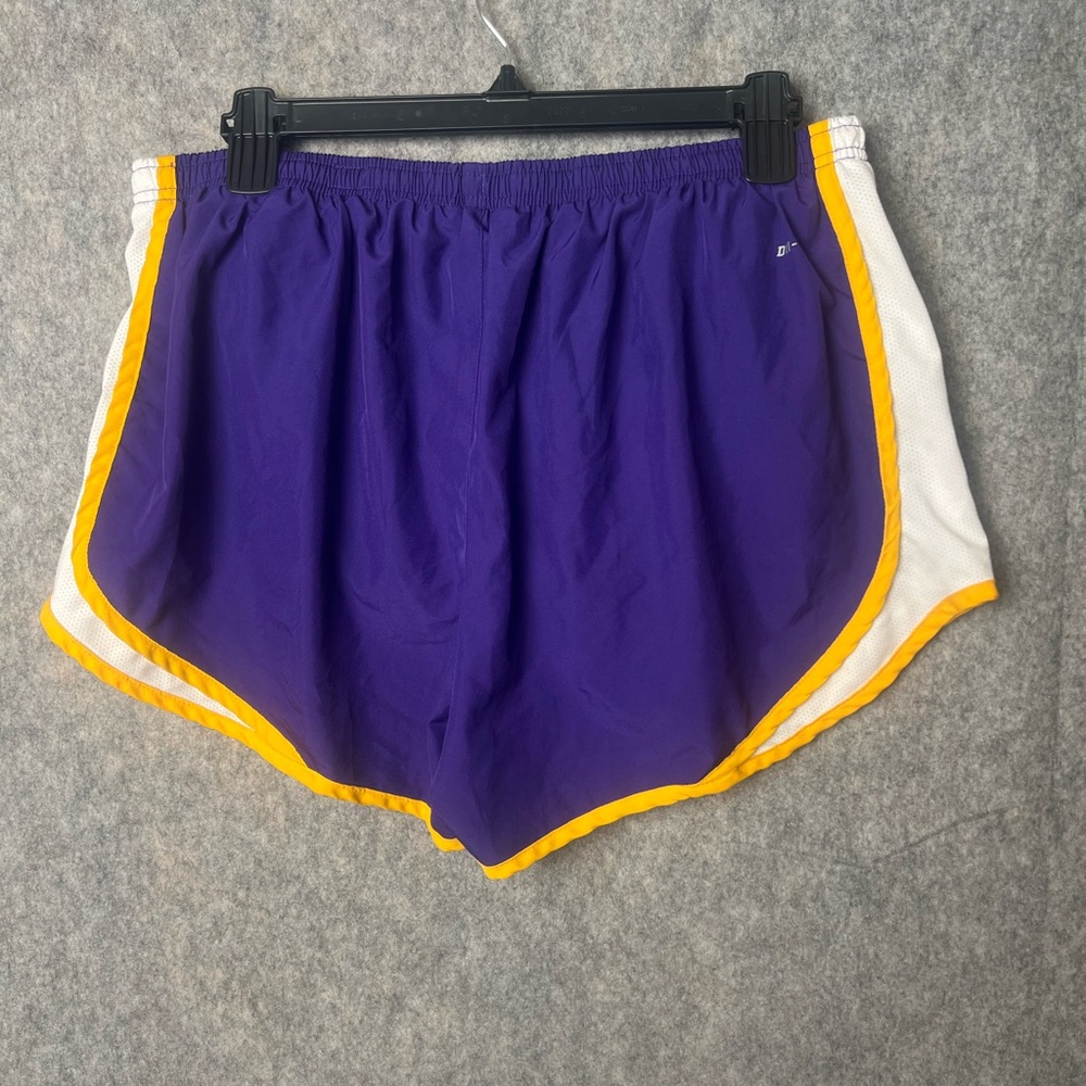 Nike Women’s Purple & Gold Athletic Shorts - LSU Logo - Picture 6 of 7